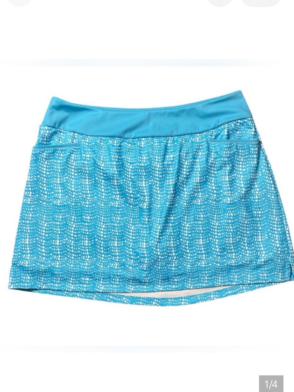 CC1 โ Blue Print Adidas Athletic Skirt Patterned Women's Skirt w/spandex shorts